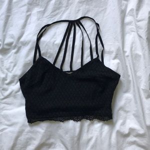 Lush black bra top Small